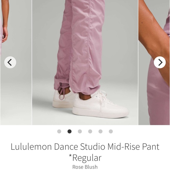 Lululemon Dance Studio Mid Rise Pant Regular Rose Blush Size 4 - Picture 3 of 15